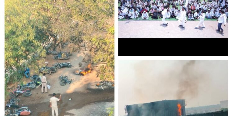 सतनामी समाज के 10 हजार से ज्यादा लोग अपनी मांगों को लेकर किया उग्र प्रदर्शन, कलेक्टर ऑफिस को किया आग के हवाले