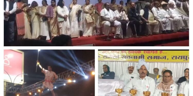 Crowd gathered in the procession of Guru Ghasidas…the capital echoed with Jai Jai Satnam…