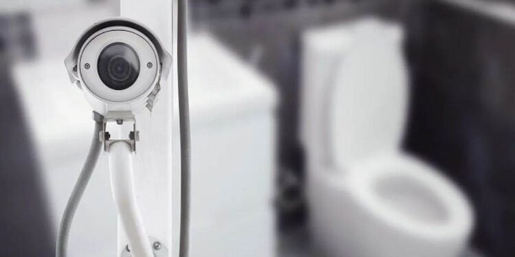 CCTV cameras in the toilet in the bedroom and in the bathing place of the girls, sitting on dharna for two days.