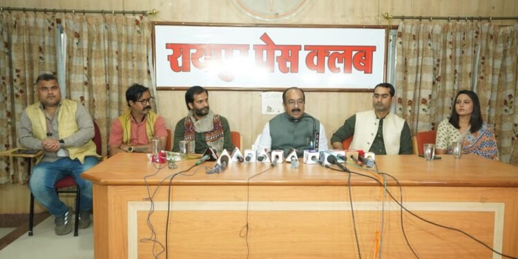 Deputy Chief Minister Arun Sao participated in the 'Meet the Press' program of Raipur Press Club.