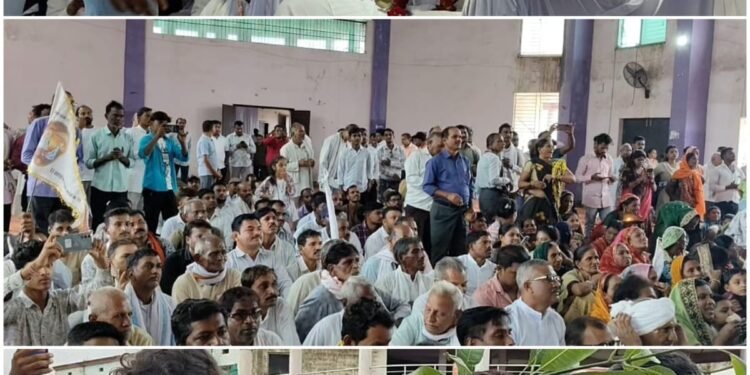 Guru Udit Muni Nam Saheb of Kabir sect reached Tilda, planted trees, large number of citizens attended