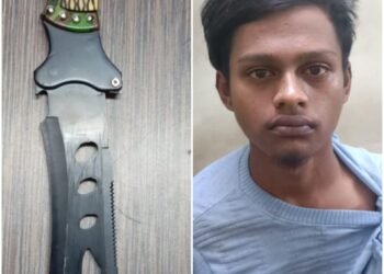 Accused Komal Nirmalkar arrested with a sharp knife