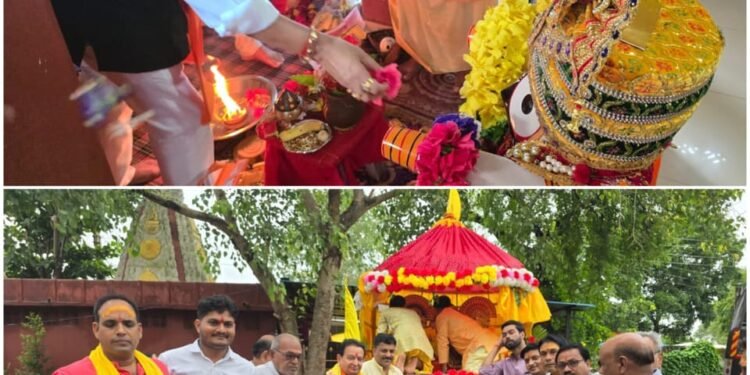 MLA Dr. Sampat Agarwal participated in Bahuda Rath Yatra, said- religious energy made the mind emotional