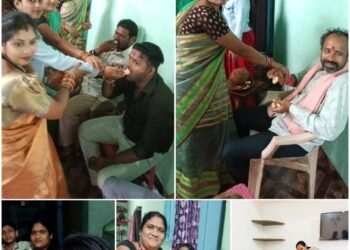 Raksha Bandhan festival was celebrated with great joy in Raipur, sisters tied Rakhi on the wrists of brothers