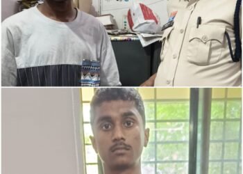 2 accused Nomit Patel, T. Om arrested with sharp knife