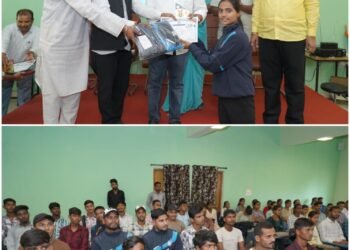 MLA Dipesh Sahu honored the players on National Sports Day,