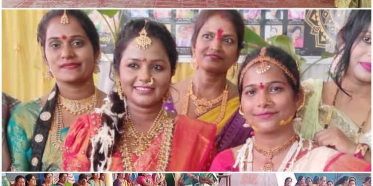 Women prayed for blessings by worshipping Varalakshmi and reciting Lalitha Sahasranama