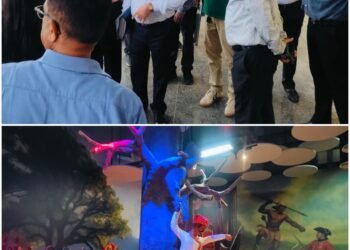 The living museum under construction on tribal freedom fighters in Nava Raipur is moving towards completion