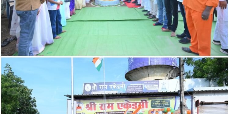 On the 79th anniversary of Independence Day, MLA Sahu hoisted the flag at various places in the city
