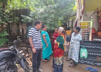 Culture department head Amar Gidwani inspected the ward area regarding the necessary works and gave instructions