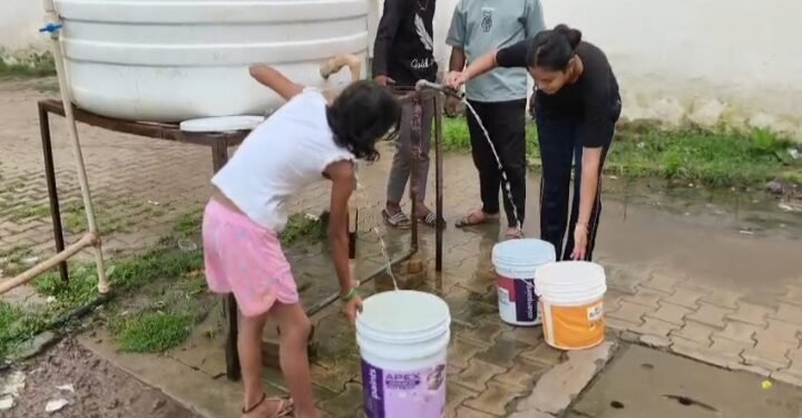 The claims of the government are exposed; Pradhan Mantri Awas Yojana beneficiaries in the capital Raipur have leveled serious allegations against the government, yearning for every drop of water… forced to drink water infested with insects