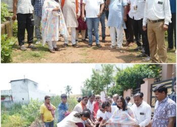 MLA Dipesh Sahu performed Bhoomi Pujan for CC road construction work in ward no. 03