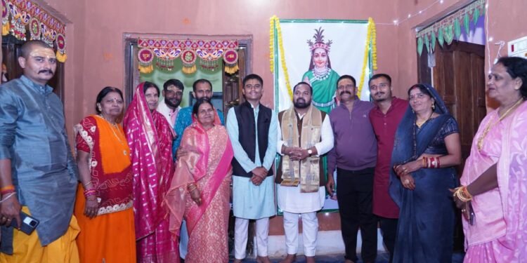 MLA Sahu participated in Laxminarayan Yagna and 'Ancestors' Surta' - 'Akti Utsav'_Newsxpress