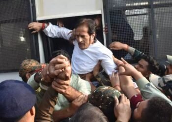 Raipur police arrested former MLA Vikas Upadhyay.