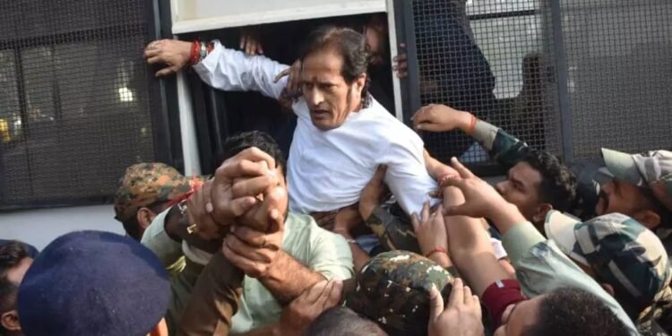 Raipur police arrested former MLA Vikas Upadhyay.