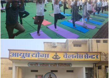 More than 10 lakh people have benefited from the health of AYUSH Yoga Wellness Centres.