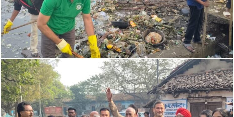 Groundwater expert declared the water of Maharajbandh pond unusable, Green Army's cleaning campaign continued on the sixth day also.