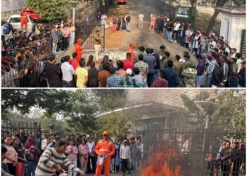 Live fire safety training given to students