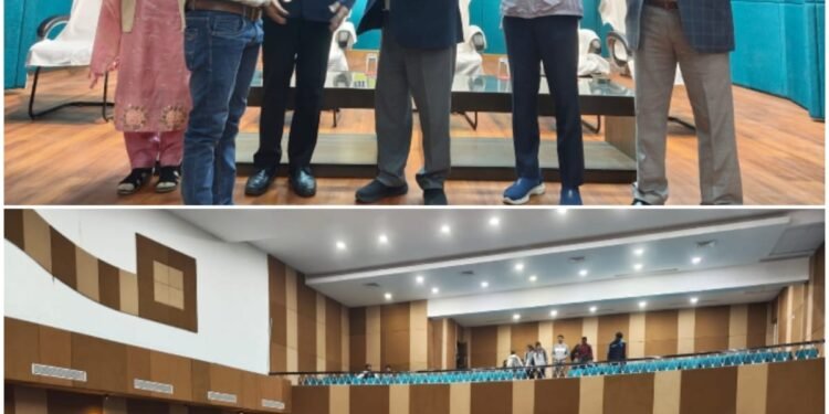 Dr. Aarti Guhe appealed to her students to wear helmets before entering the college.