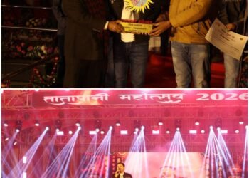 Superstar Anuj Sharma dazzled at the grand opening of the Tatapani Festival. _Newsxpess