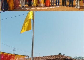 Subhash Jayanti program flag hoisting in Sinodha concluded under the chief hospitality of Tilda Nevra Municipal Council President Mrs. Chandrakala Verma_ Newsxpress