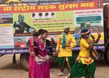 Under Road Safety Month: Traffic public awareness program through street drama