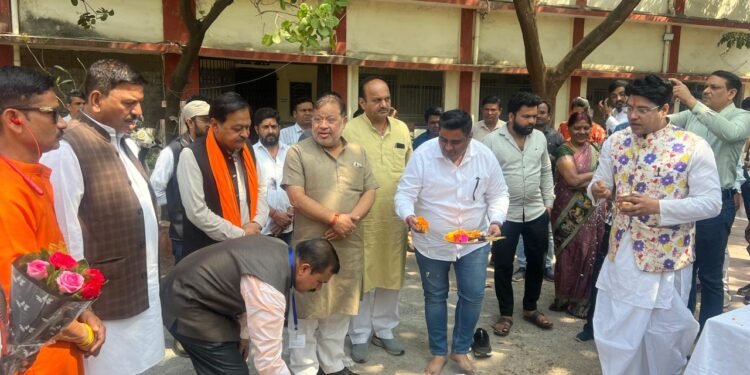 Bhumi Pujan was performed for the early construction of additional rooms at Government J. Yoganandam Chhattisgarh College for Rs. 10 lakh.