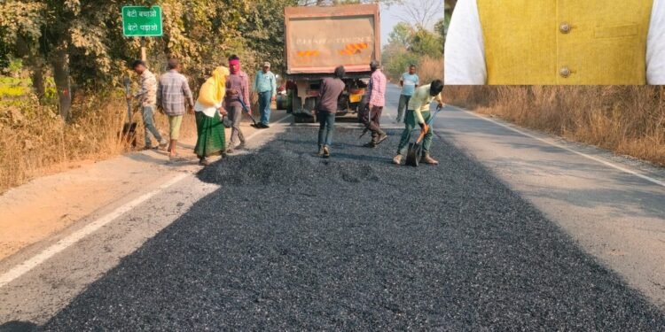 Impact of the news: Repair work began on the Basna-Padampur road within three days of publication.