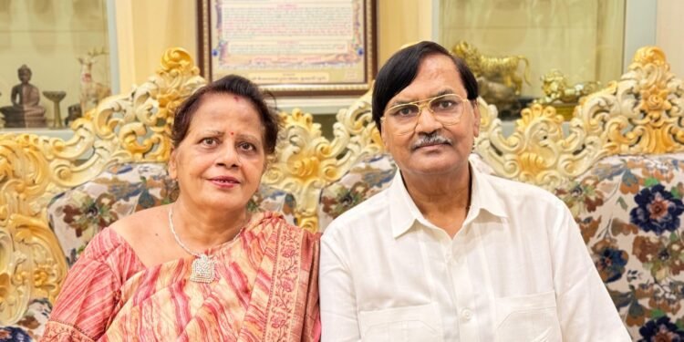 Tilokchand Bardia couple celebrated their 47th wedding anniversary with family and employees.