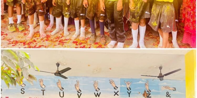 Herbal Holi celebrated at Arpan Public School