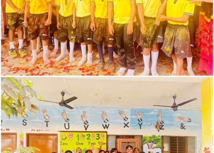 Herbal Holi celebrated at Arpan Public School