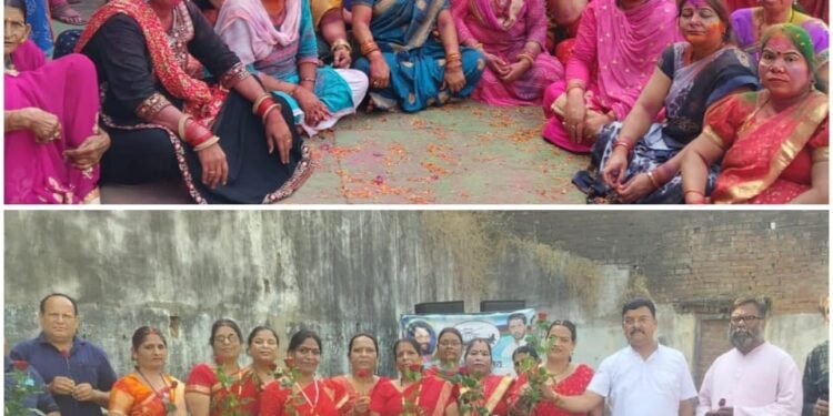 Holi Milan organized by Sampoorna Brahmin Matrishakti Parishad Bilaspur.