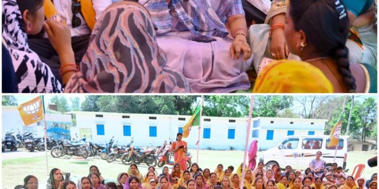 Minister Laxmi Rajwade's public interaction under the Village-Settlement Chalo campaign