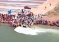 Controversy erupts over offering 11,000 litres of milk to the Narmada River in Sehore, sparking debate over faith versus social responsibility.