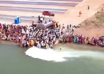 Controversy erupts over offering 11,000 litres of milk to the Narmada River in Sehore, sparking debate over faith versus social responsibility.