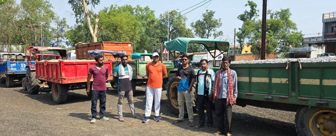 Major action against illegal mining activities: 5 trucks and 7 tractors seized