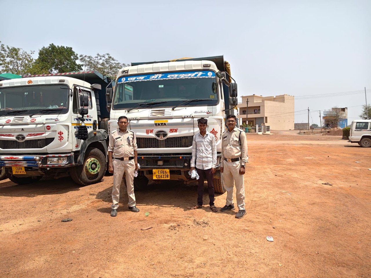 Government-administration strict on illegal mining: 4 trucks seized in action by Central Mineral Flying Squad