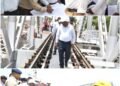 Inspected the works of station redevelopment and stations under construction under Amrit Bharat Yojana.