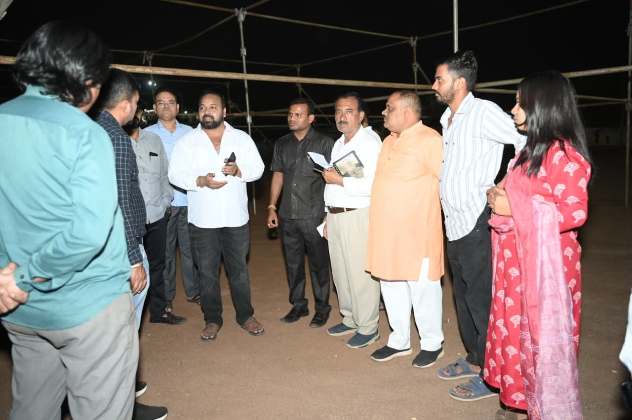 MLA Dipesh Sahu inspected the preparations for the Chief Minister's mass marriage, inauguration-bhoomi pujan and good governance festival programs.