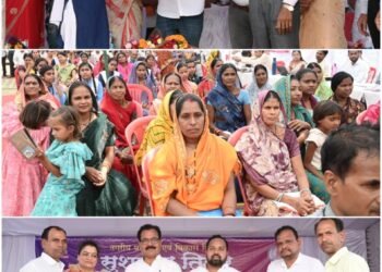 Beneficiaries received benefits of government schemes, certificates and materials distributed to them