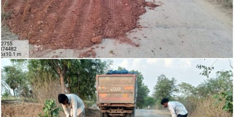 Chairman Prakash Sinha's initiative in public interest bore fruit, with the broken culvert temporarily repaired.