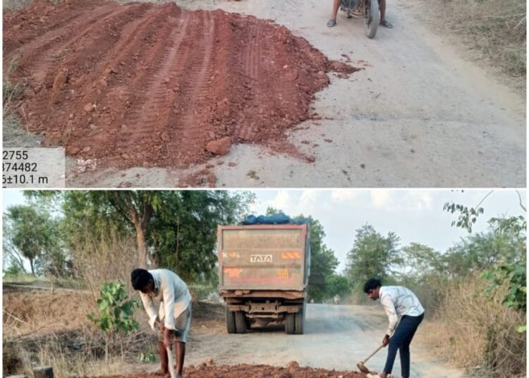 Chairman Prakash Sinha's initiative in public interest bore fruit, with the broken culvert temporarily repaired.