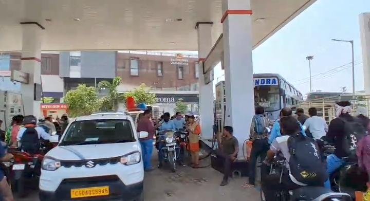 Amid fears of black marketing, the administration is strict; fuel will be available in limited quantities.