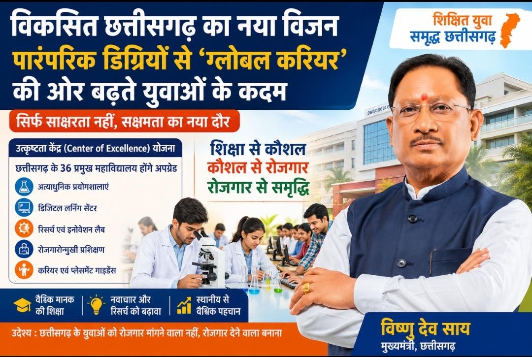 New Vision of Chhattisgarh: Youth moving from traditional degrees to 'global careers'