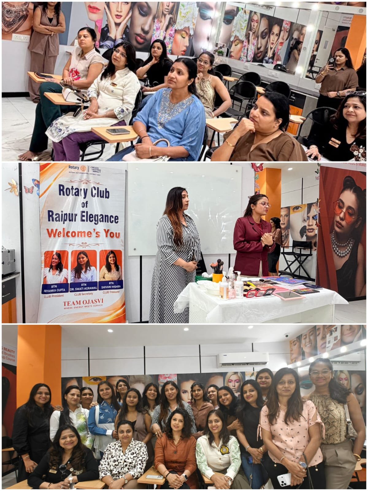 'Be Your Own Style' – A Beauty and Personality Enhancement Workshop Organized by Rotary Club of Raipur Elegance and VLCC