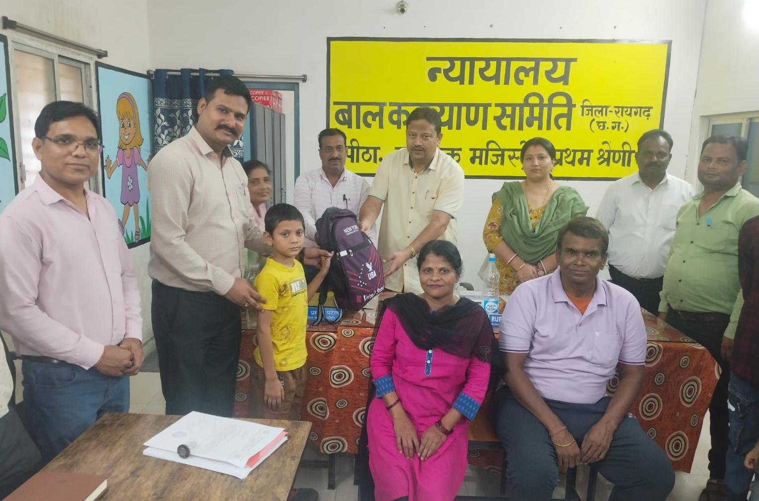 For the first time in Raigarh, a child receives family protection under community-based foster care.