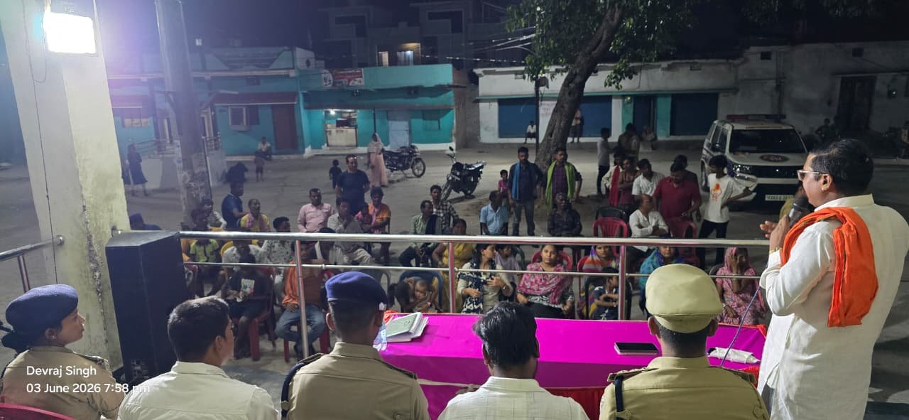 Police's public relations campaign continues in Itwari Bazaar, Urla, under North Zone area, continuous action against criminals