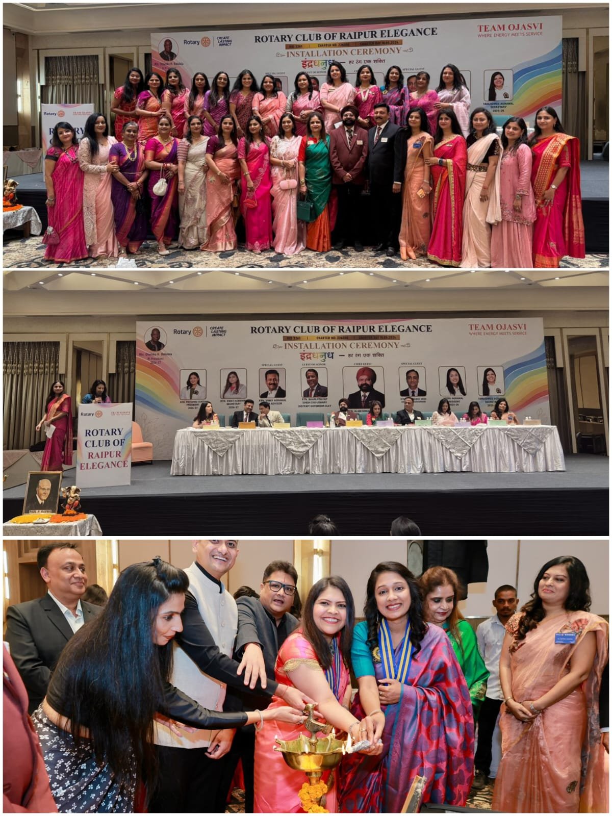 Installation Ceremony of Rotary Club of Raipur Elegance