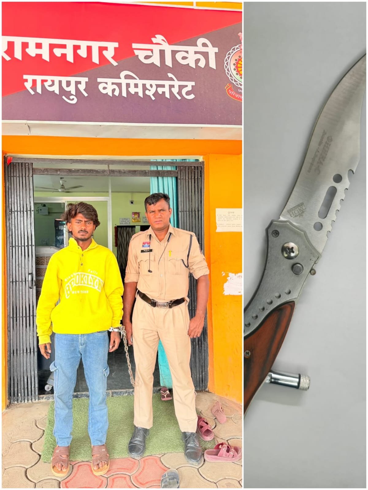 Prime accused arrested in attempted murder case; switchblade knife recovered from the scene.