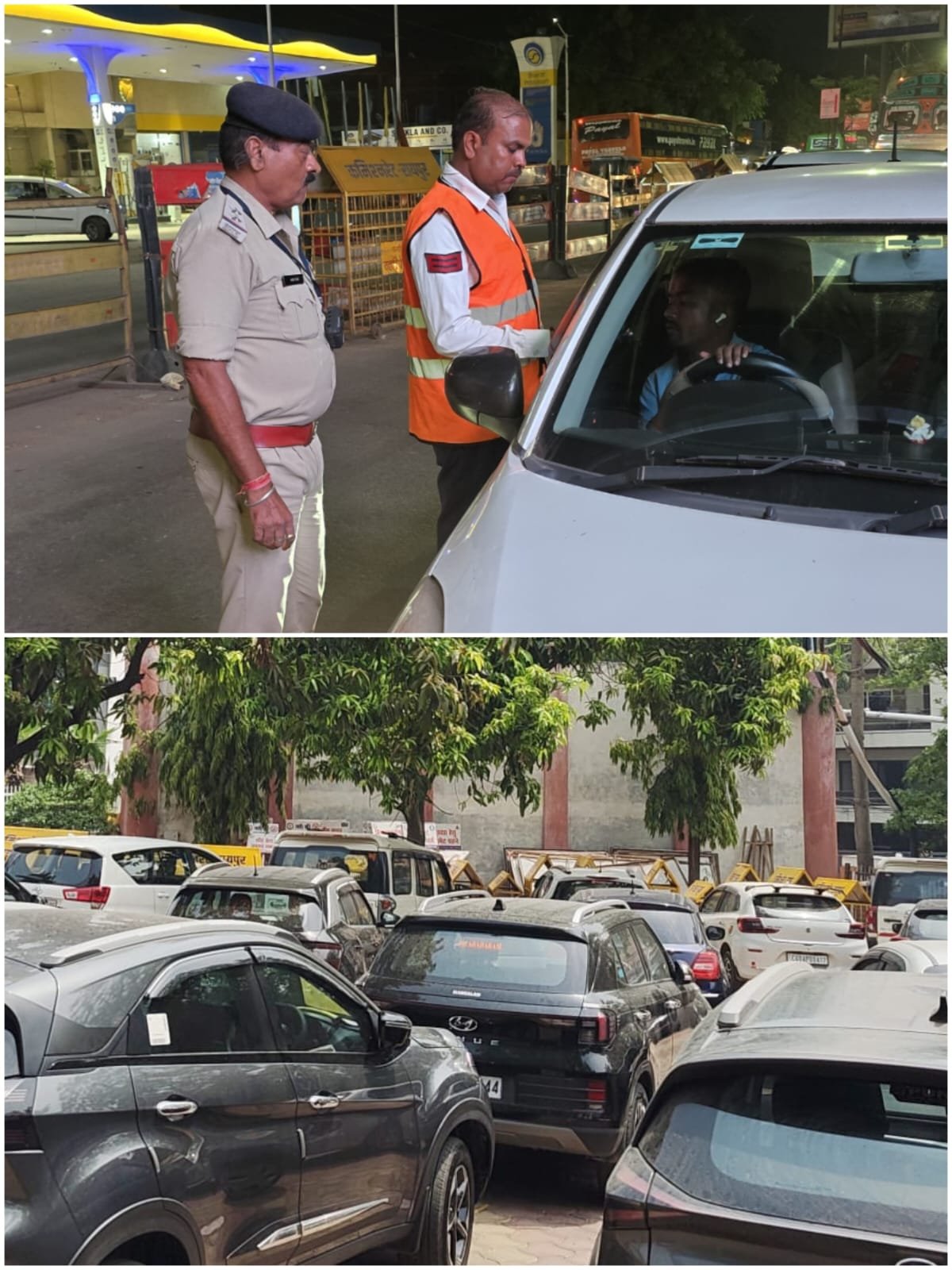Continuous action of traffic police against drunk and driving continues.